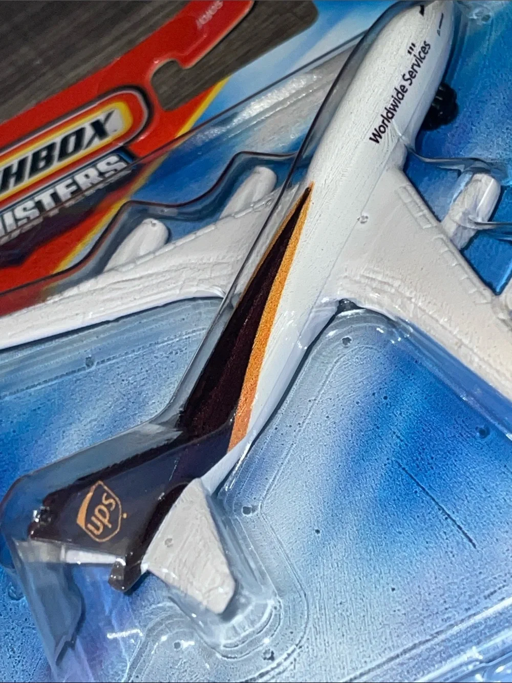 UPS 747 Matchbox Sky Busters Boeing 747-400 Toy Plane - White, Brown
